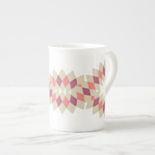Tasse En Porcelaine Motif Diamond Swirl