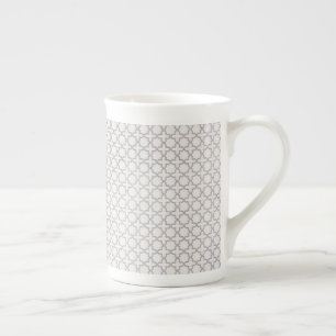 Tasse En Porcelaine Motif géométrique beige islamique