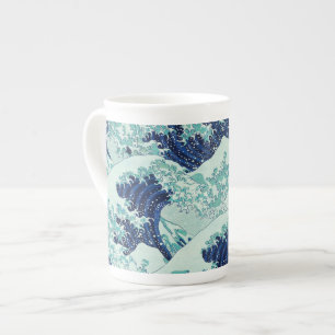 Tasse En Porcelaine Motif Hokusai Blue Waves