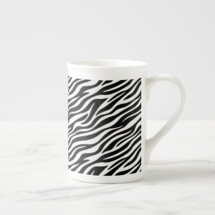 Tasse En Porcelaine Motif sans couture de rayures de zèbre Impression 