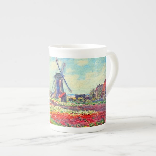 Tasse En Porcelaine Moulin à vin Monet Tulips (Devant droit)