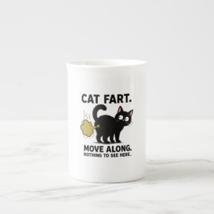 Tasse En Porcelaine Mouvement de pet de chat, circulez, rien à voir ic