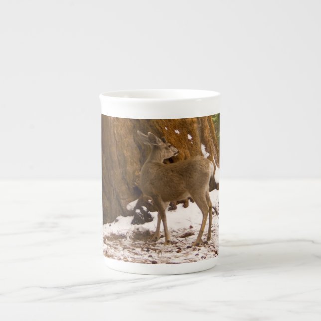 Tasse En Porcelaine Mule Deer (Devant)