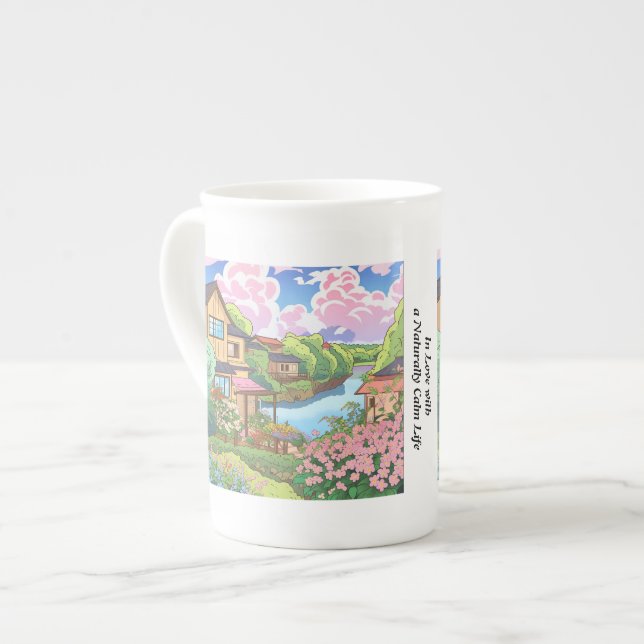 Tasse En Porcelaine Musique de printemps calme (Devant gauche)