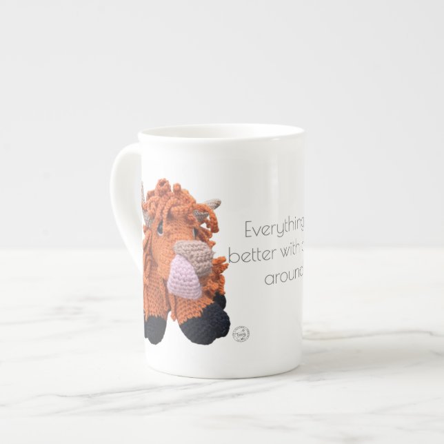 Tasse En Porcelaine Musique Jumbo Cow Highland (Devant gauche)