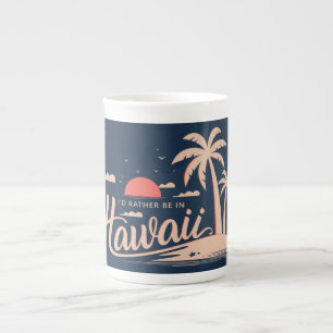 Tasse En Porcelaine Nom personnalisé Hawaii