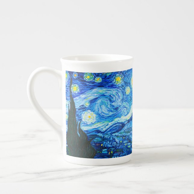 Tasse En Porcelaine Nuit Van Gogh Starry (Gauche)