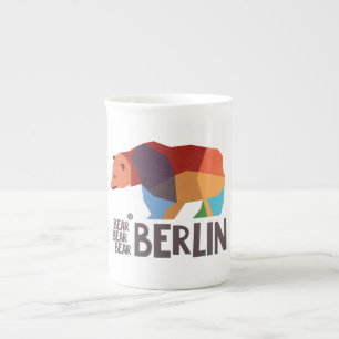 Tasse En Porcelaine Originaux 008 de Berlin d'ours d'ours d'ours