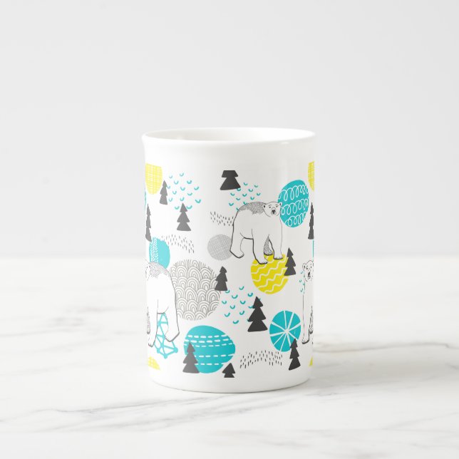 Tasse En Porcelaine Ours polaire (Devant)