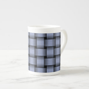 Tasse En Porcelaine Panier bleu ciel