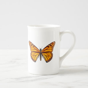 Tasse En Porcelaine Papillon Monarque