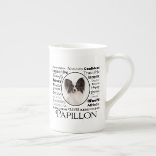 Tasse En Porcelaine Papillon, viande osseuse de Chine