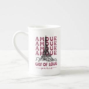 Tasse En Porcelaine Paris Ville d'Amour – Tour Eiffel