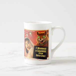 Tasse En Porcelaine Parodie d'écureuil de l'espace extra-atmosphérique