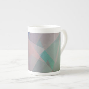Tasse En Porcelaine Particules volantes Abstraites   Formes géométriqu