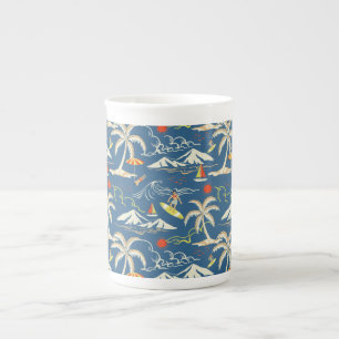 Tasse En Porcelaine Patters tropicaux