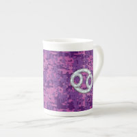 Pearl comme cancer Symbole Zodiaque sur Camo numér
