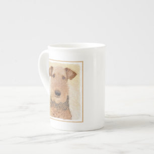 Tasse En Porcelaine Peinture Airedale Terrier - Cute Original Art
