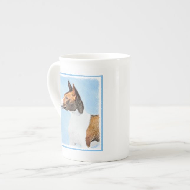 Tasse En Porcelaine Peinture Basenji - Belle Art Original (Devant gauche)