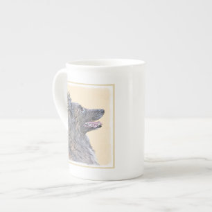 Tasse En Porcelaine Peinture belge Tervuren - Cute Original Chien Art