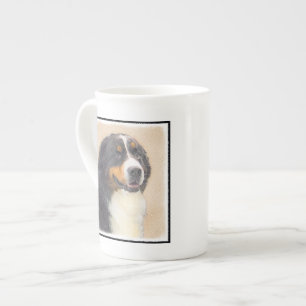 Tasse En Porcelaine Peinture bernoise de chien de montagne - Art origi