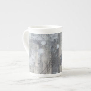 Tasse En Porcelaine Peinture grise contemporaine