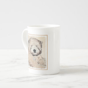 Tasse En Porcelaine Peinture originale de Terrier Irlandais à Poil Sou