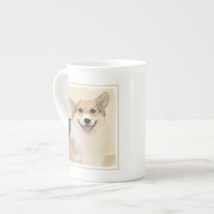 Tasse En Porcelaine Pembroke Welsh Corgi Peinture - Art Chien original