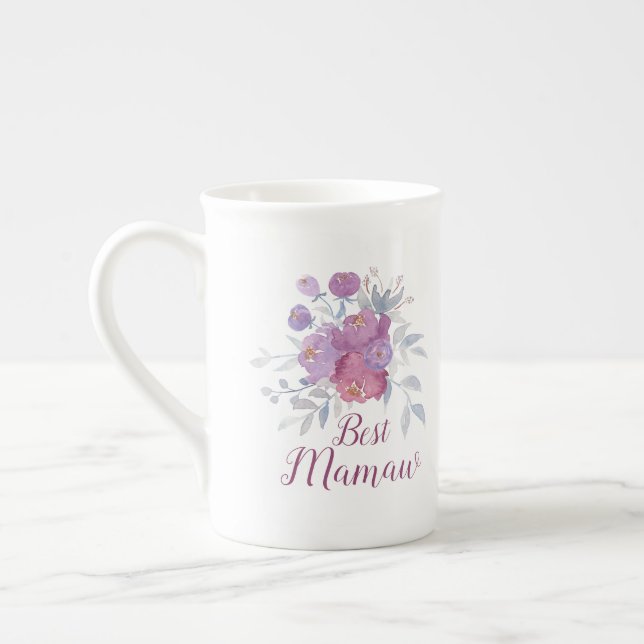 Tasse En Porcelaine PERSONNALISABLE meilleur grand-mère, Mamaw, Grams, (Gauche)