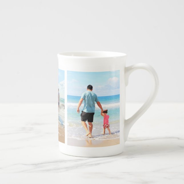 Tasse En Porcelaine Personnalisez votre collection de photos préférée  (Droite)