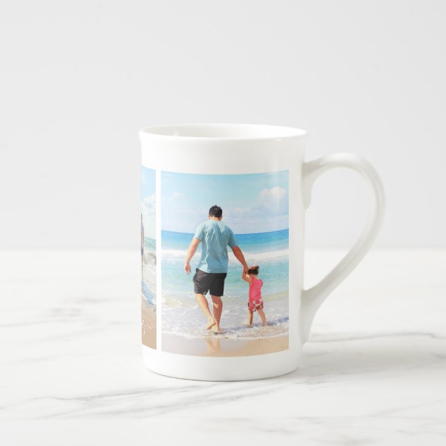 Tasse En Porcelaine Personnalisez votre photo de famille Collecte de m (Droite)