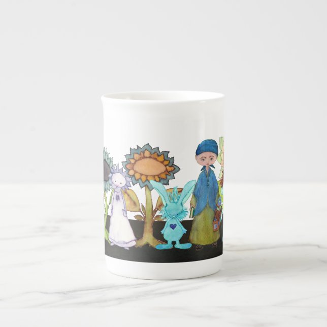 Tasse En Porcelaine Petite moutarde Seed & Friends bone Chine muqueuse (Devant)