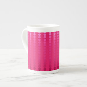 Tasse En Porcelaine Points satinés - nuances rose fuchsia