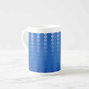 Tasse En Porcelaine Points satinés - tons bleu acier