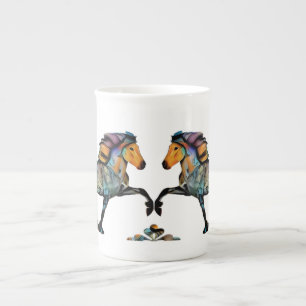 Tasse En Porcelaine Pop Art islandais Cheval 