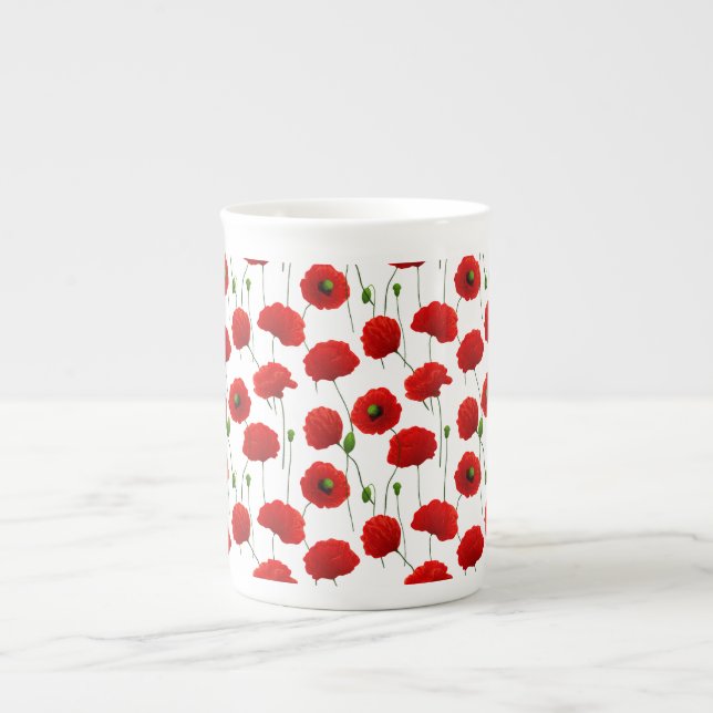 Tasse En Porcelaine Poppies (Devant)