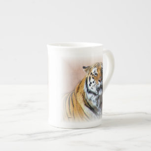 Tasse En Porcelaine Portrait de tigre