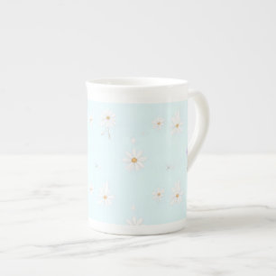 Tasse En Porcelaine Prairie de Menthe Rêveuse