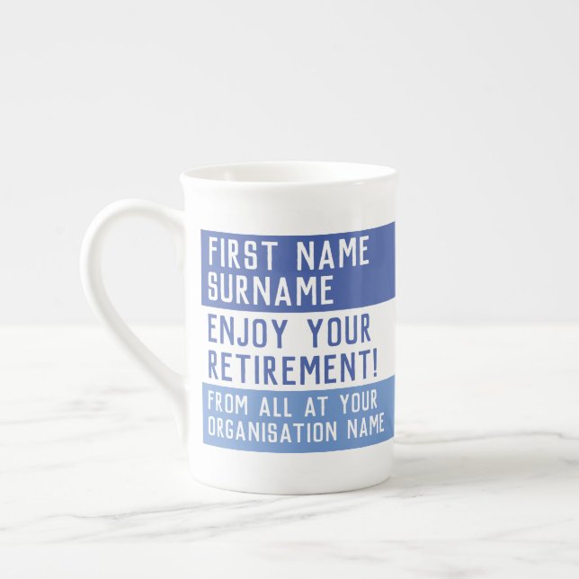 Tasse En Porcelaine Profitez de votre retraite - (Gauche)