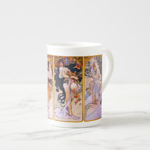 Tasse En Porcelaine Quatre saisons de l'Art nouveau pour la Chine