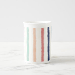 Tasse En Porcelaine Rayures Seabreeze
