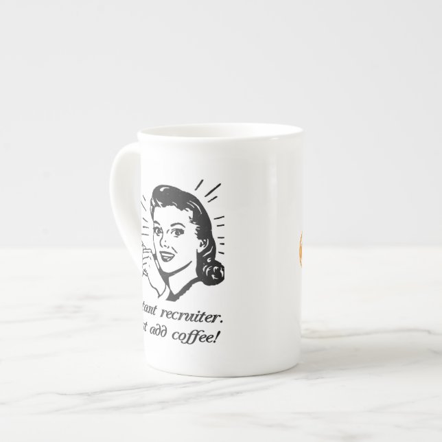 Tasse En Porcelaine Recruteur instantané (Devant gauche)
