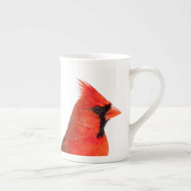 Tasse En Porcelaine Red Cardinal Bird (Droite)