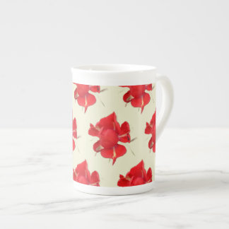 Tasse En Porcelaine Red Roses,