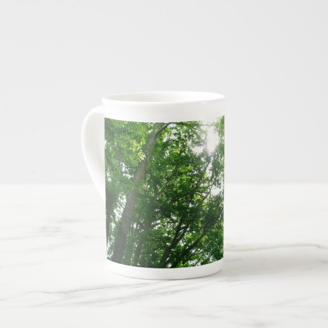 Tasse En Porcelaine Regard sur les arbres d'été (Devant gauche)