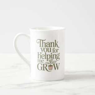 Tasse En Porcelaine Remerciement Personnalisé Pour M'avoir Aidée à Gra