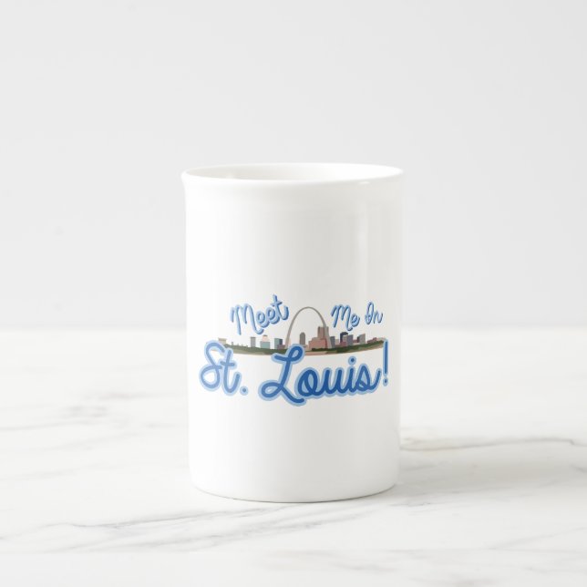 Tasse En Porcelaine Rencontrez-Moi À Saint-Louis ! (Devant)