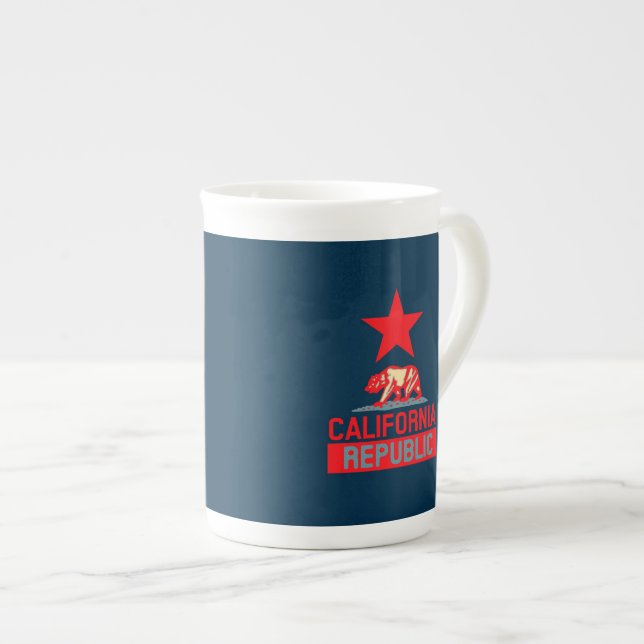 Tasse En Porcelaine République de Californie à l'esprit urbain (Devant droit)