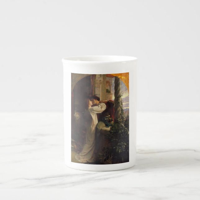 Tasse En Porcelaine Romeo et Juliet (par Frank Dicksee) (Devant)