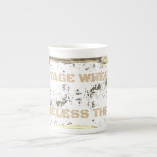 Tasse En Porcelaine Roue vintage, Frissons intemporels - Voiture Rétro